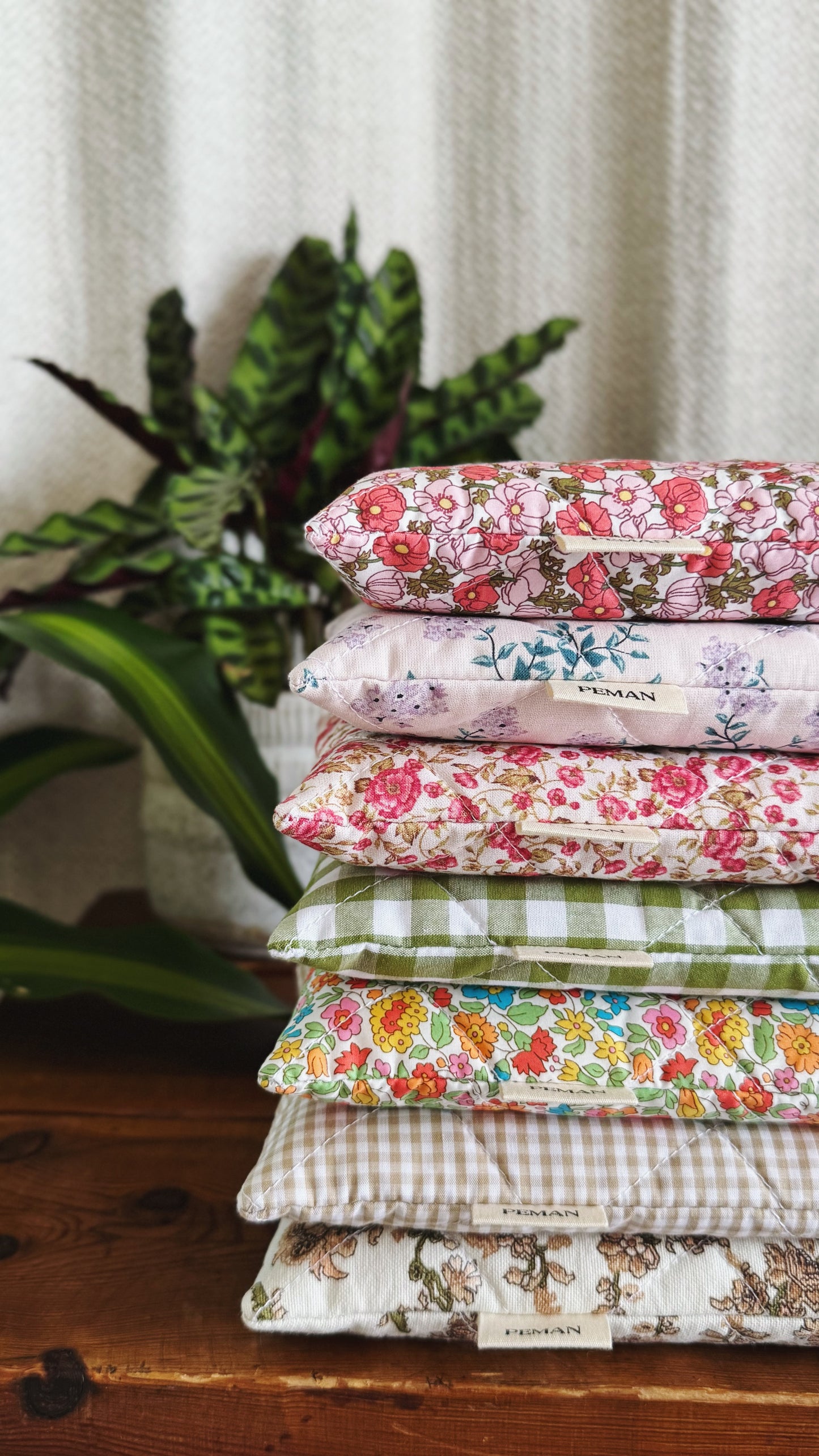 Housse de livre • vichy vert