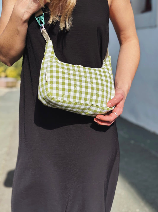 Sac biscuit • vichy vert