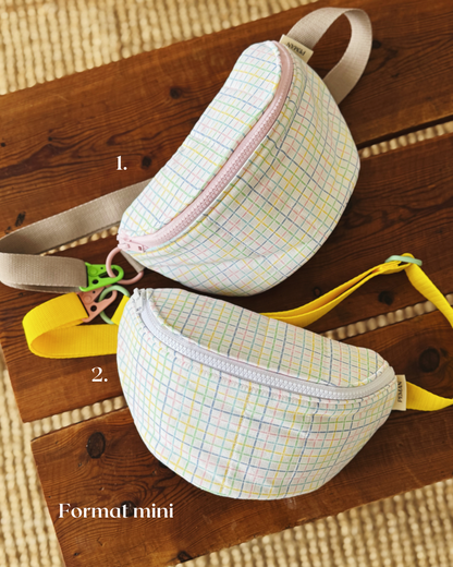 Bananes maxi et mini ~ carreaux pastels