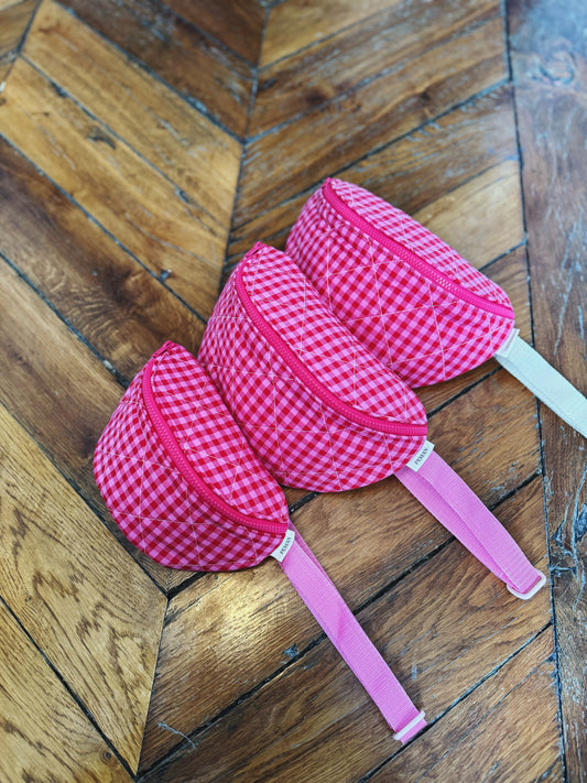 Bananes maxi et mini ~ vichy rouge & rose