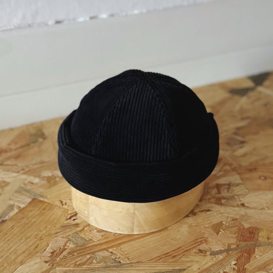 Docker • velours côtelé noir