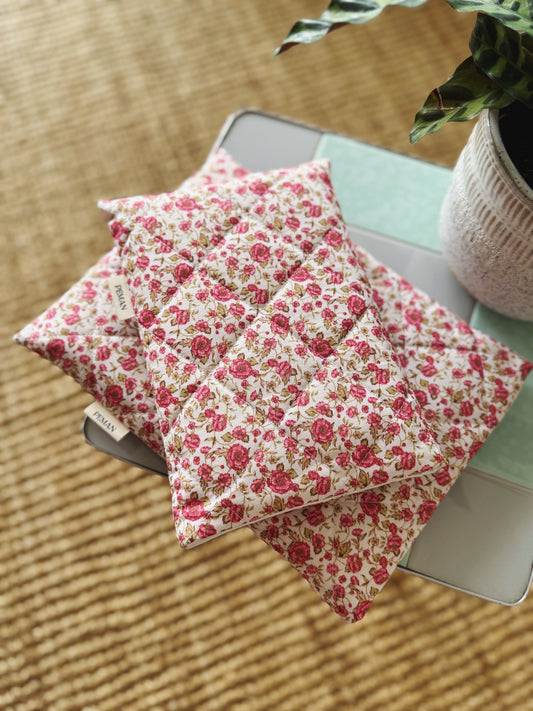 Housse de livre ~ floral vintage