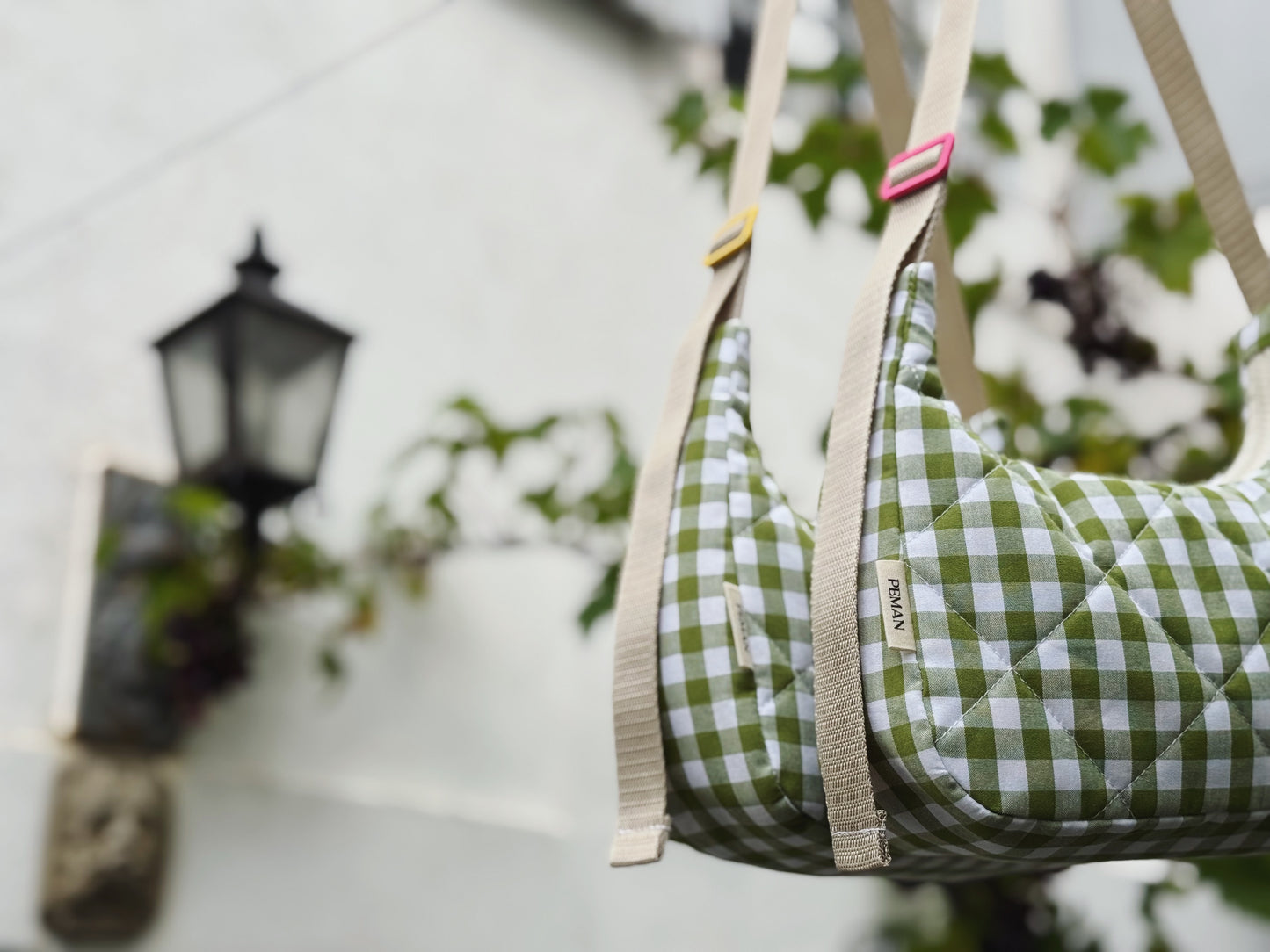 Sac biscuit ~ vichy vert