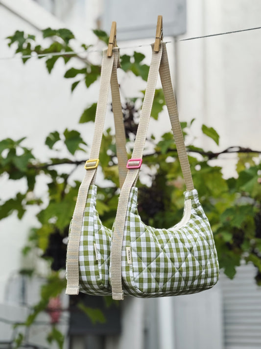 Sac biscuit ~ vichy vert