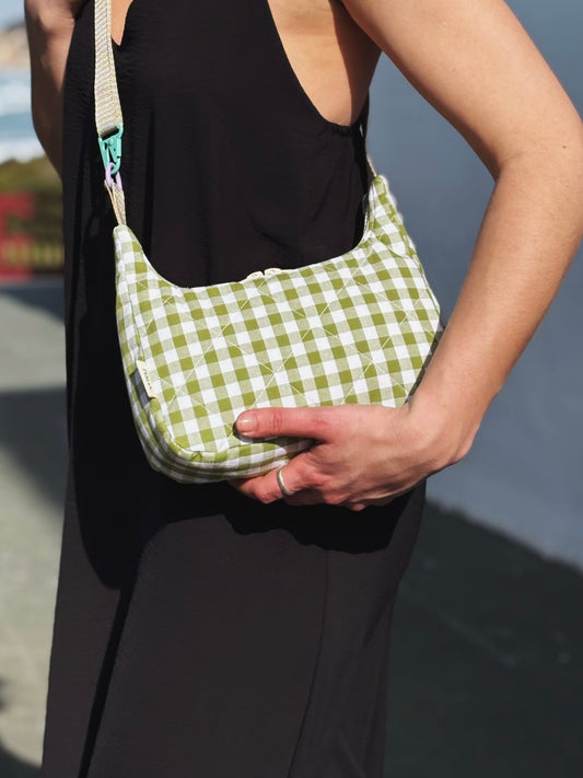 Sac biscuit • vichy vert