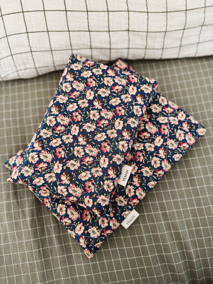 Housse de livre ~ floral foncé