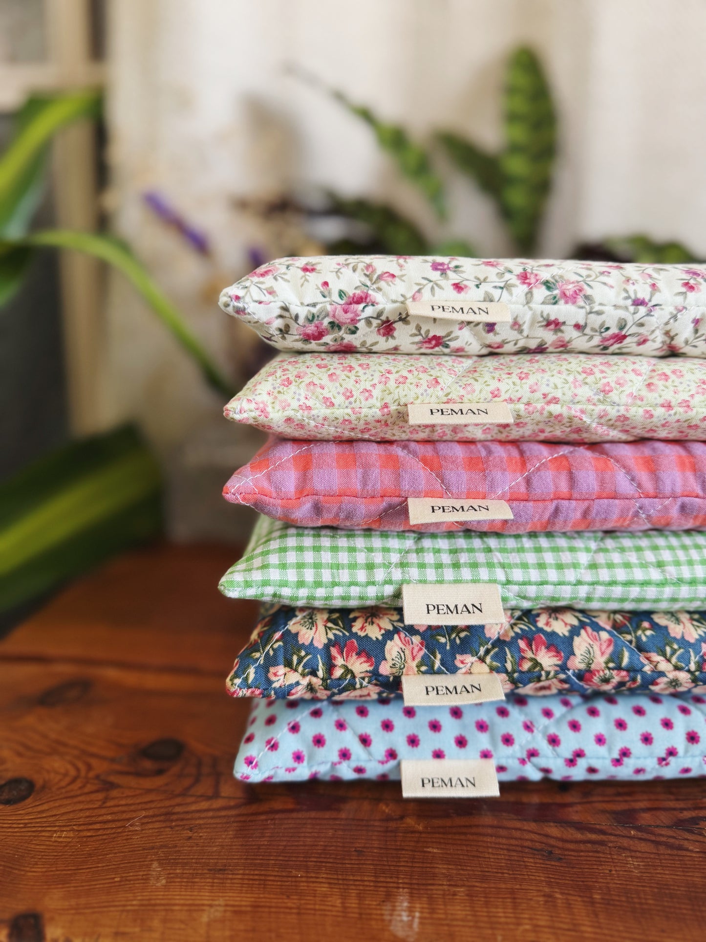 Housse de livre ~ petites fleurs fuchsia