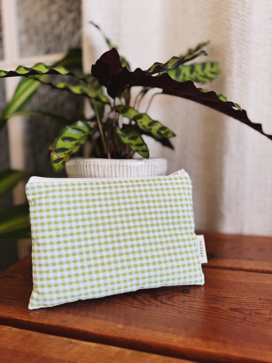 Pochette vichy vert