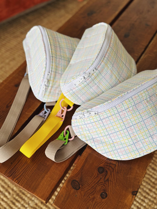 Bananes maxi et mini ~ carreaux pastels
