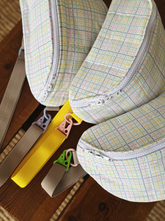 Bananes maxi et mini ~ carreaux pastels