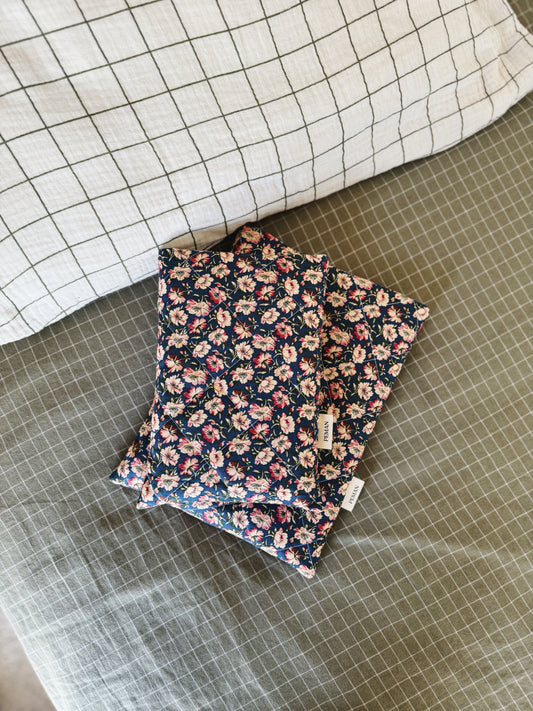 Housse de livre ~ floral foncé