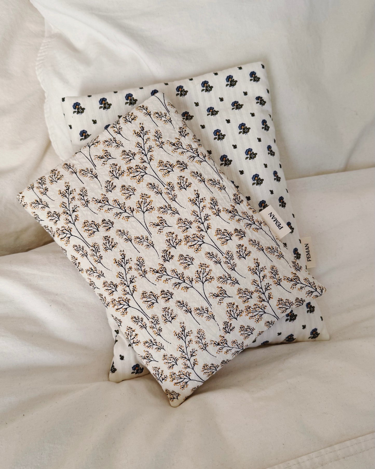 Housse de livre • fleurs jaunes