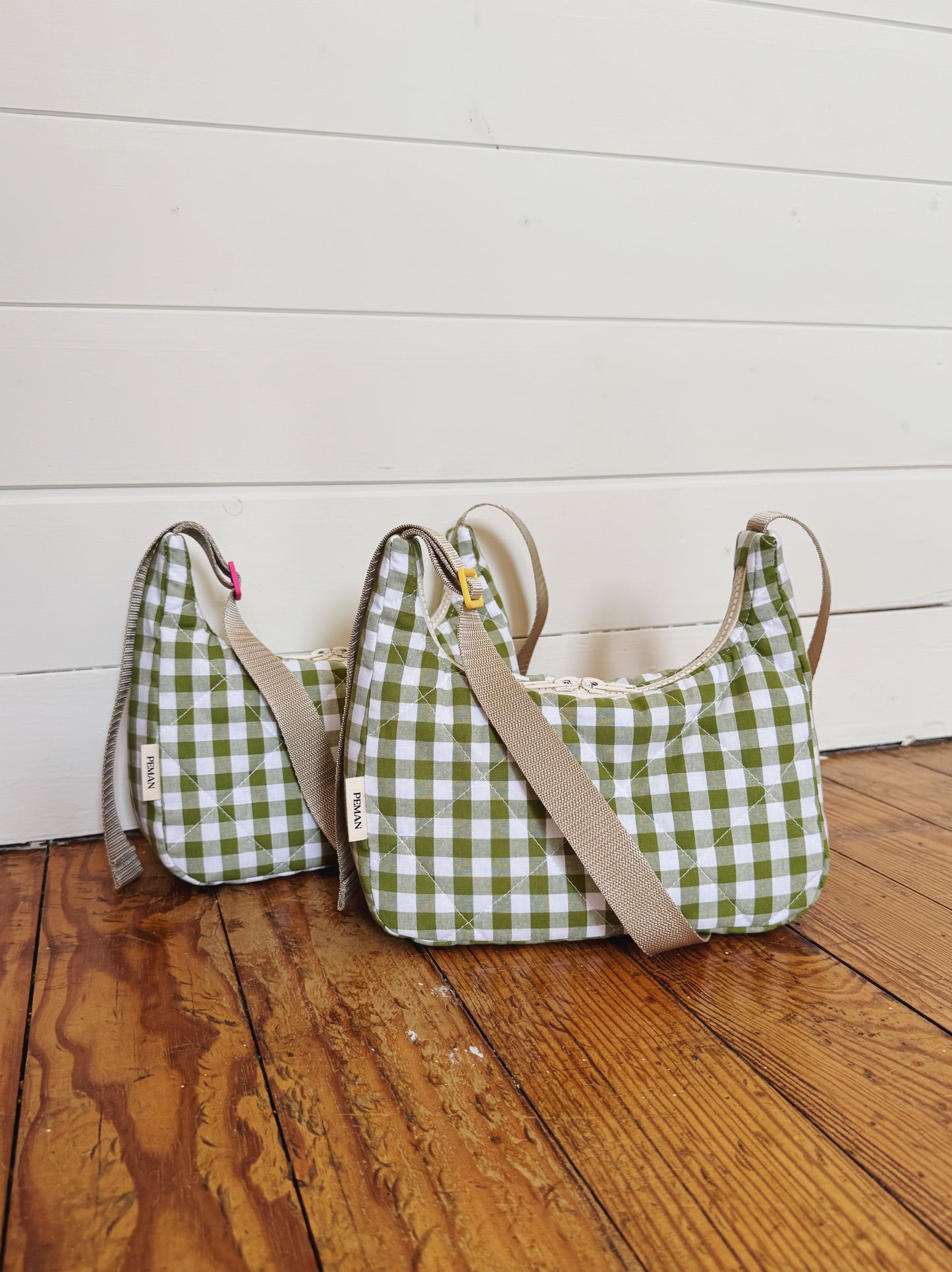 Sac biscuit ~ vichy vert