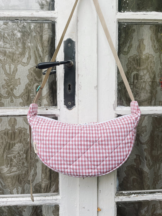Sac halfmoon ~ vichy rose