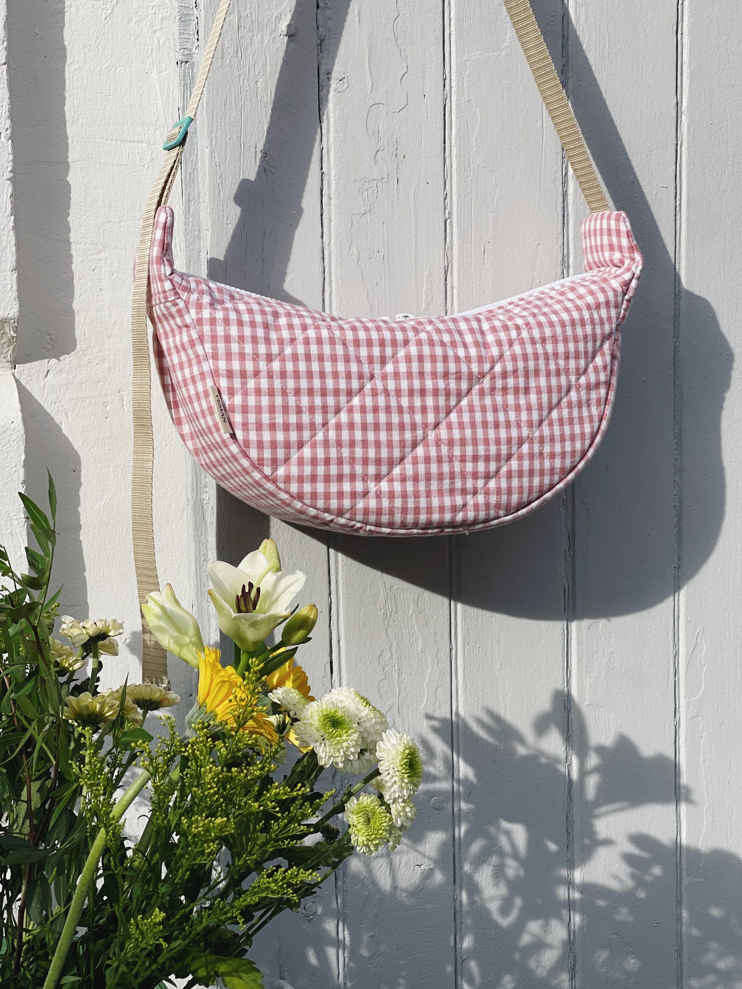 Sac halfmoon ~ vichy rose