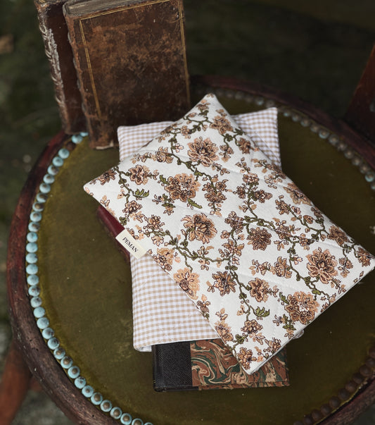 Housse de livre ~ floral automne