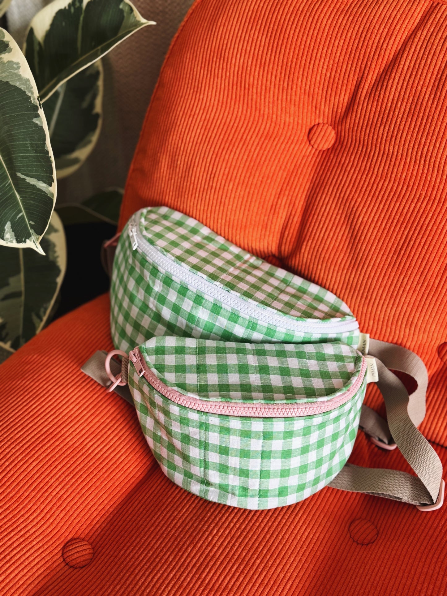 Bananes maxi et mini ~ vichy vert